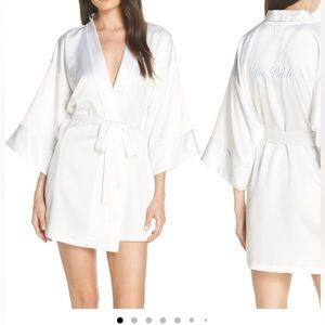 In Bloom by Jonquil The Bride Satin Wrap worn once! Size S. Perfect for day of!